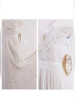 vintage GUNNE SAX Victorian Romantic Renaissance White Lace Bridal Wedding Gown